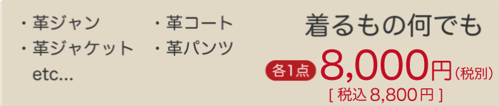 皮革クリーニングの価格